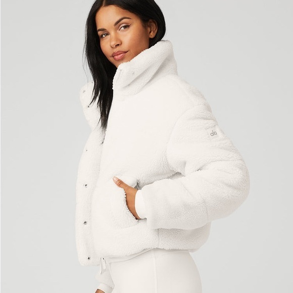 alo white Sherpa jacket - Picture 4 of 13